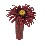 BUCARO CERAMICA CON GERBERA ROJA