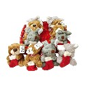 PELUCHE PEQUEÑO PAPA NOEL NAVIDAD SURTIDO