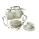 CONJUNTO SOPORTE CON 6 TAZAS CAFE