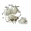 CONJUNTO SOPORTE CON 6 TAZAS CAFE