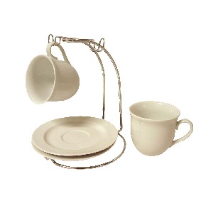 CONJUNTO SOPORTE CON 2 TAZAS TE