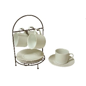 CONJUNTO SOPORTE CON 4 TAZAS TE