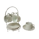 CONJUNTO SOPORTE CON 4 TAZAS TE