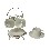 CONJUNTO SOPORTE CON 4 TAZAS TE