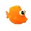 MUÑECO FLOTADOR SILBIDO PEZ NARANJA