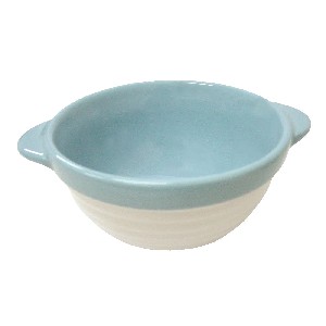 BOWL REDONDO CERAMICA ASAS AZUL