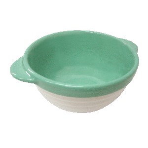 BOWL REDONDO CERAMICA ASAS VERDE