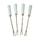 JUEGO 4 PINCHOS CERAMICA AZUL
