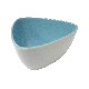 BOWL TRIANGULAR CERAMICA AZUL