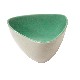 BOWL TRIANGULAR CERAMICA VERDE