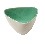 BOWL TRIANGULAR CERAMICA VERDE