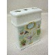 VASO CEPILLOS PLANO BORDE BAÑO ROCOCO