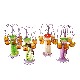 CANDELABRO SEXTUPLE FIGURA MUJER VIOLETA