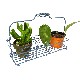 SOPORTE PARA 3 MACETAS PEQUEÑAS FLORES AZUL