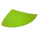 PLATO TRIANGULAR CRISTAL SUPERG VERDE