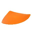 PLATO TRIANGULAR CRISTAL SUPERG NARANJA