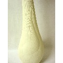 FLORERO RESINA CREMA ALTO CURVADO