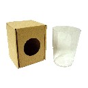 CAJA CARTON MARRON PARA VASO SIDRA