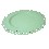 BAJOPLATO METAL CALADO VERDE PASTEL