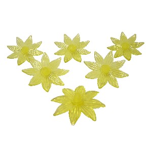 ADORNO PLASTICO FLOR AMARILLO