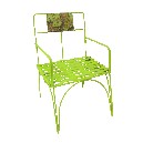 SILLA SIMPLE MIMBRE VERDE DECOPATCH