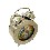 RELOJ DESPERTADOR INFANTIL PLATEADO