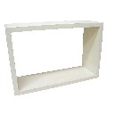 ESTANTERIA RUSTICO RECTANGULAR MEDIANA CREMA