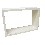 ESTANTERIA RUSTICO RECTANGULAR MEDIANA CREMA