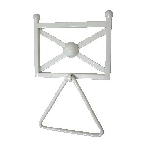 TOALLERO ARO TRIANGULAR PARED BLANCO