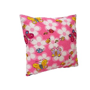 FUNDA COJIN INFANTIL MARIPOSAS ROSAS