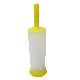 ESCOBILLERO BAÑO BASE PLASTICO AMARILLO