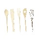 JUEGO 5 UTENSILIOS COCINA MADERA MET