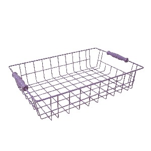 FRUTERO CESTA RECTANGULAR VIOLETA