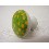 POMO PORCELANA PEQUEÑO LUNARES VERDE-AMARILLO