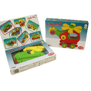 JUEGO PUZZLE GOMA EVA COLORES HELICOPTERO