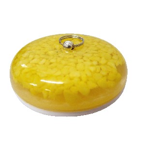 TAPON STANDARD ACRILICO PIEDRAS FINAS AMARILLO