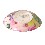 RELOJ INCLINADO DECOPATCH FLORES COLORES