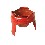 MACETERO SOPORTE HIERRO ROJO