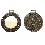 MEDALLA CLASICA ANTORCHA BARNIZ ORO