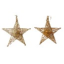 ESTRELLA NAVIDAD METAL ORO PLATA SUR