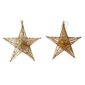 ESTRELLA NAVIDAD METAL ORO PLATA SUR