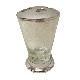 VASO CEPILLOS BASE CRISTAL TRANSPARE 