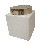 BOTE MING ACERO GRANDE PORCELANA BLANCO