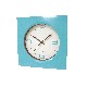 RELOJ CUADRADO PLASTICO AZUL 