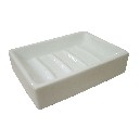 JABONERA RECTANGULAR PORCELANA BLANCO