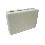 VASO CEPILLOS RECTANGULAR PORCELANA BLANCO