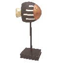 FIGURA CAPIZ POLYSTONE MARRON PEZ GRANDE