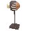FIGURA CAPIZ POLYSTONE MARRON PEZ GRANDE