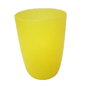 VASO BAÑO PLASTICO AMARILLO