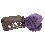 TOALLA MICROFIBRA RIZO PEQUEÑA MORADO